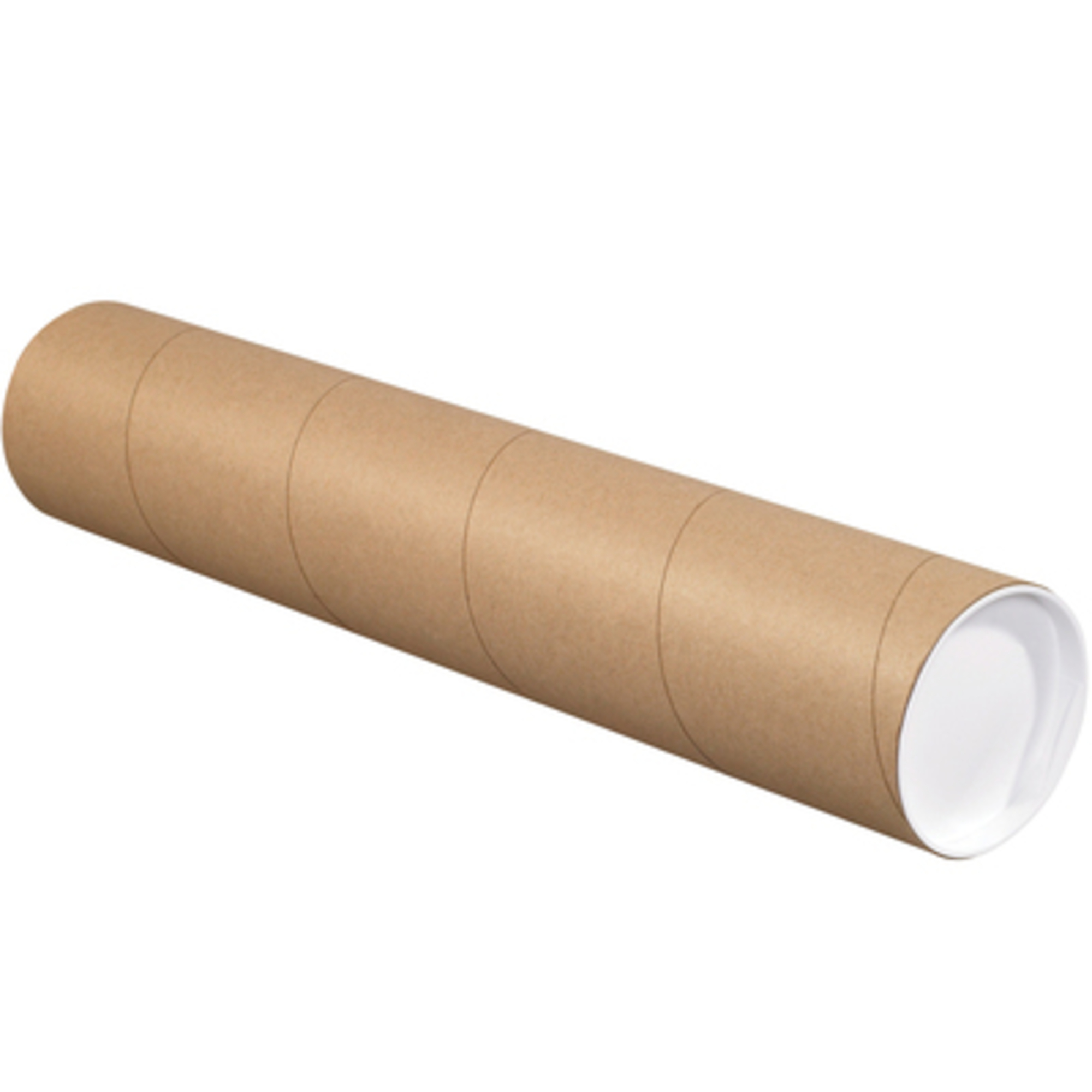 Stock Packaging Kraft Tubes with Caps — 4in. x 42in., 15 Pcs, Model# P4042K